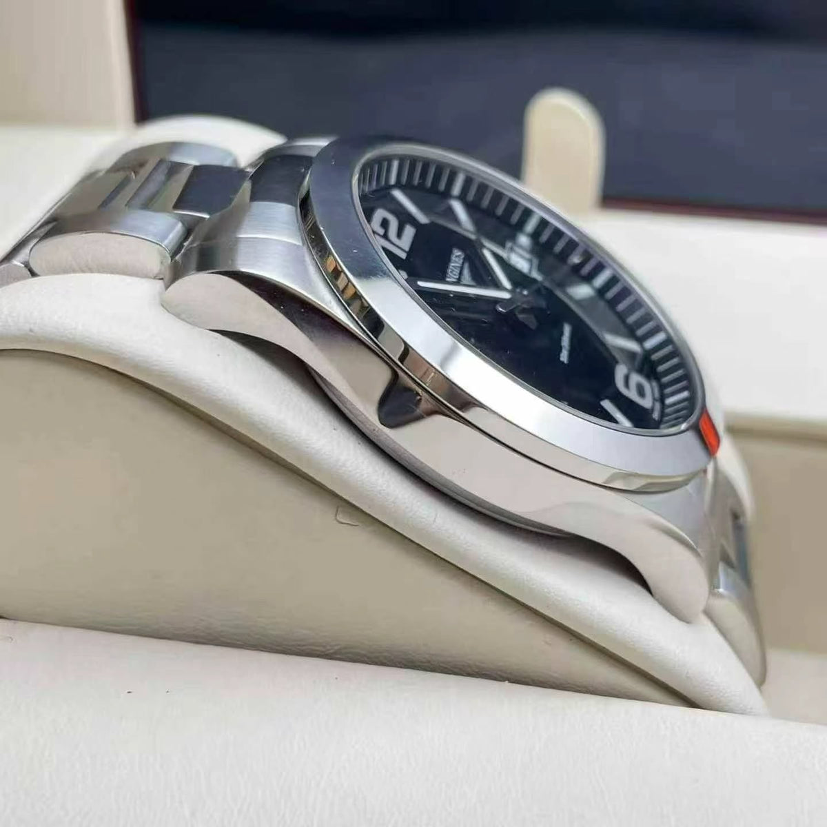 Longines Conquest Men's Quartz Watch – 41mm Black Dial & Stainless Steel Bracelet – L3.759.4.58.6