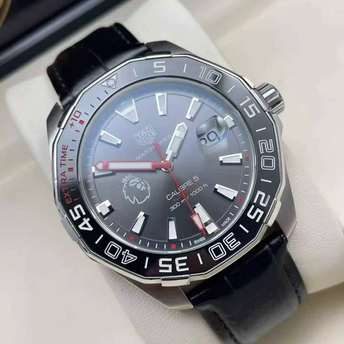 TAG Heuer Aquaracer Men's Automatic Watch – 43mm Black Dial, Stainless Steel Bracelet & Ceramic Bezel – WAY201D.BA0927