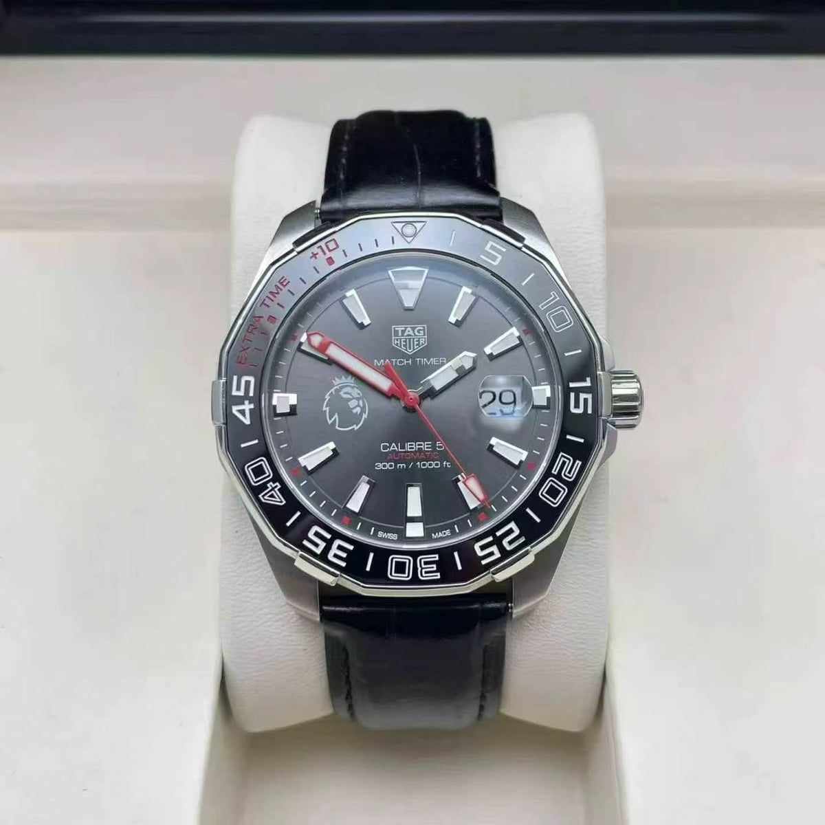 TAG Heuer Aquaracer Men's Automatic Watch – 43mm Black Dial, Stainless Steel Bracelet & Ceramic Bezel – WAY201D.BA0927