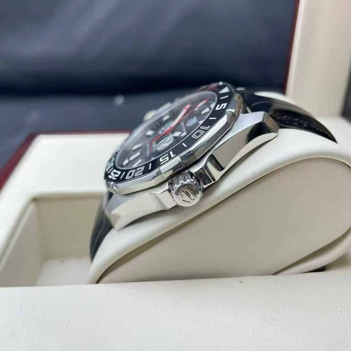 TAG Heuer Aquaracer Men's Automatic Watch – 43mm Black Dial, Stainless Steel Bracelet & Ceramic Bezel – WAY201D.BA0927