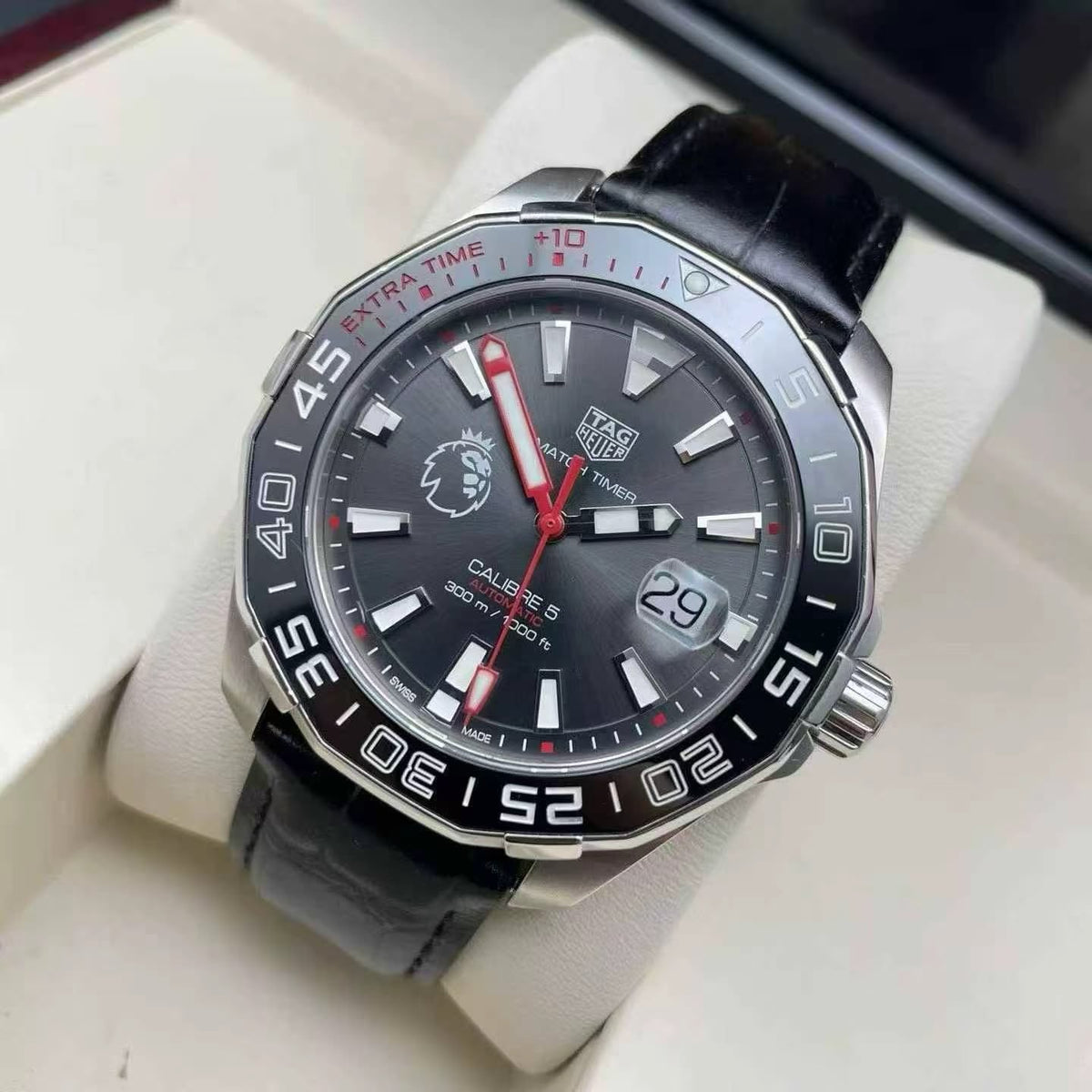 TAG Heuer Aquaracer Men's Automatic Watch – 43mm Black Dial, Stainless Steel Bracelet & Ceramic Bezel – WAY201D.BA0927
