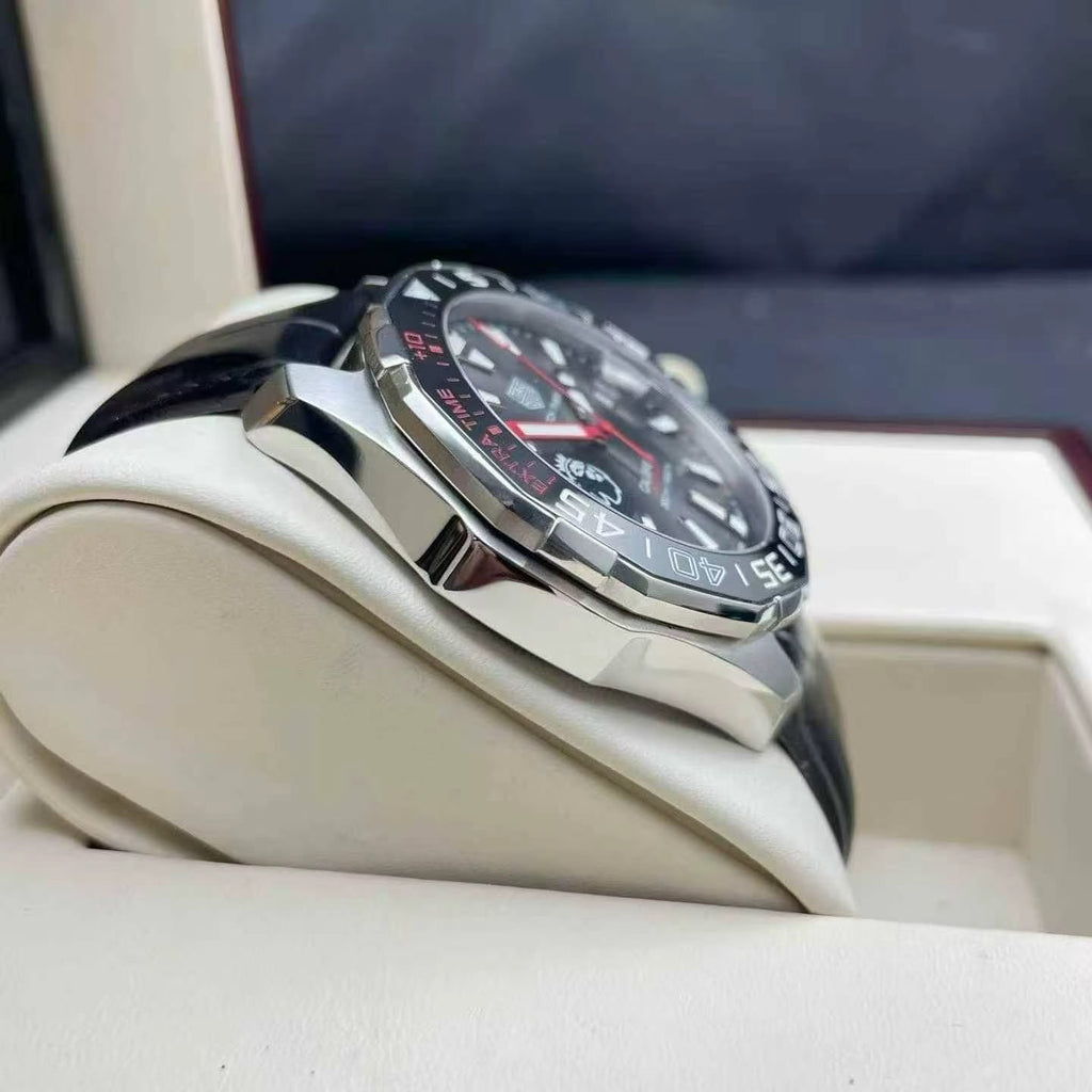 TAG Heuer Aquaracer Men's Automatic Watch – 43mm Black Dial, Stainless Steel Bracelet & Ceramic Bezel – WAY201D.BA0927