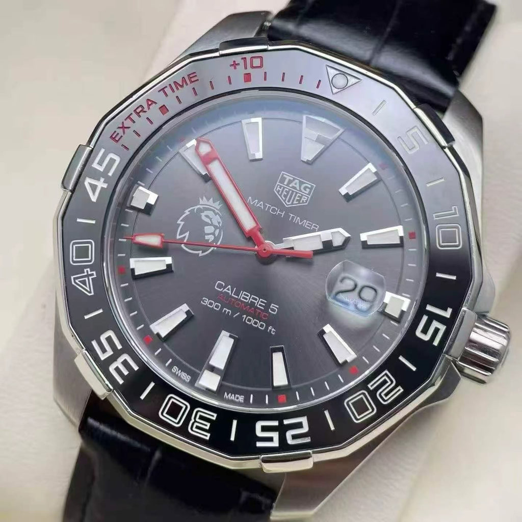 TAG Heuer Aquaracer Men's Automatic Watch – 43mm Black Dial, Stainless Steel Bracelet & Ceramic Bezel – WAY201D.BA0927