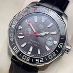 TAG Heuer Aquaracer Men's Automatic Watch – 43mm Black Dial, Stainless Steel Bracelet & Ceramic Bezel – WAY201D.BA0927