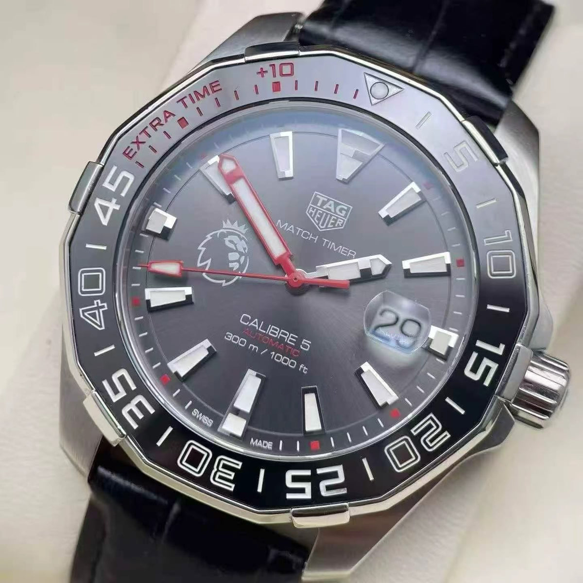 TAG Heuer Aquaracer Men's Automatic Watch – 43mm Black Dial, Stainless Steel Bracelet & Ceramic Bezel – WAY201D.BA0927