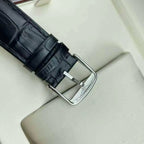 Longines Elegant Collection Men's Automatic Watch – 37mm Grey Dial, Stainless Steel Case & Black Alligator Leather Strap – L4.810.4.72.2