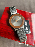 Police Sunrise Men's Quartz Watch – 43mm Grey Dial, Rose Gold-Tone Details & Gunmetal Stainless Steel Bracelet – PL.15386JSU/61M