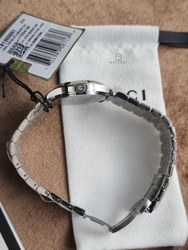 Gucci G-Timeless Women's Quartz Watch – 27mm Tiffany Blue Dial & Silver Stainless Steel Bracelet – YA1265051 Main Image