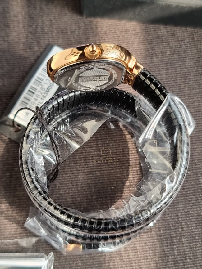 Just Cavalli Serpente Doppio Women's Quartz Watch – 22mm Black Dial & Black Stainless Steel Bracelet – JC1L163M0045 Main Image