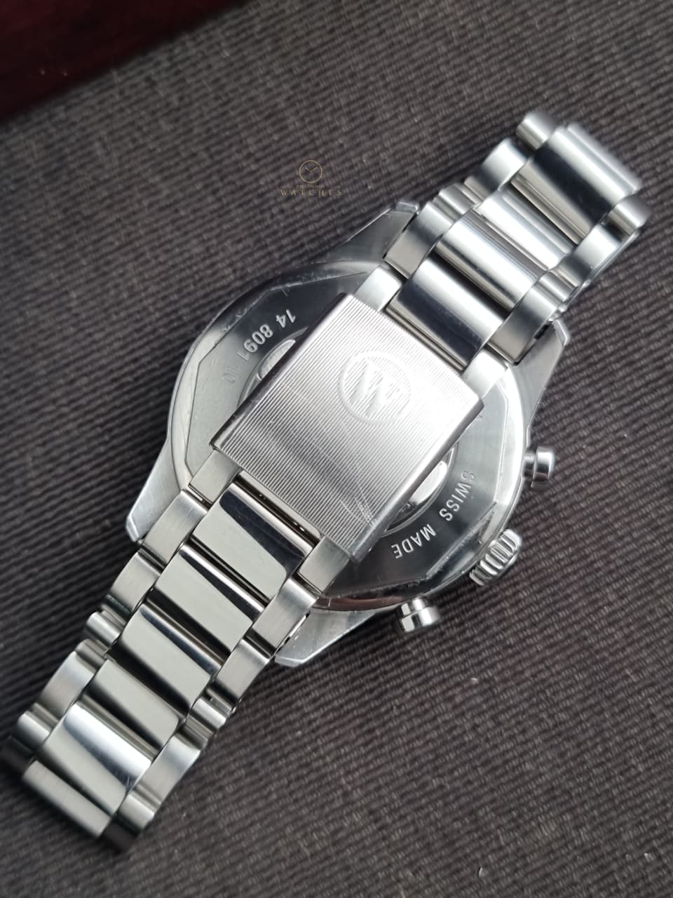 West End Everbright Men's Chronograph Quartz Watch – 40mm Black Dial & Stainless Steel Bracelet – 8091.10.3307W