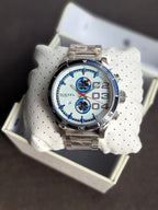 Diesel DZ4313 Double Down Silver Stainless Steel Men's Watch