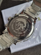 Diesel DZ4313 Double Down Silver Stainless Steel Men's Watch