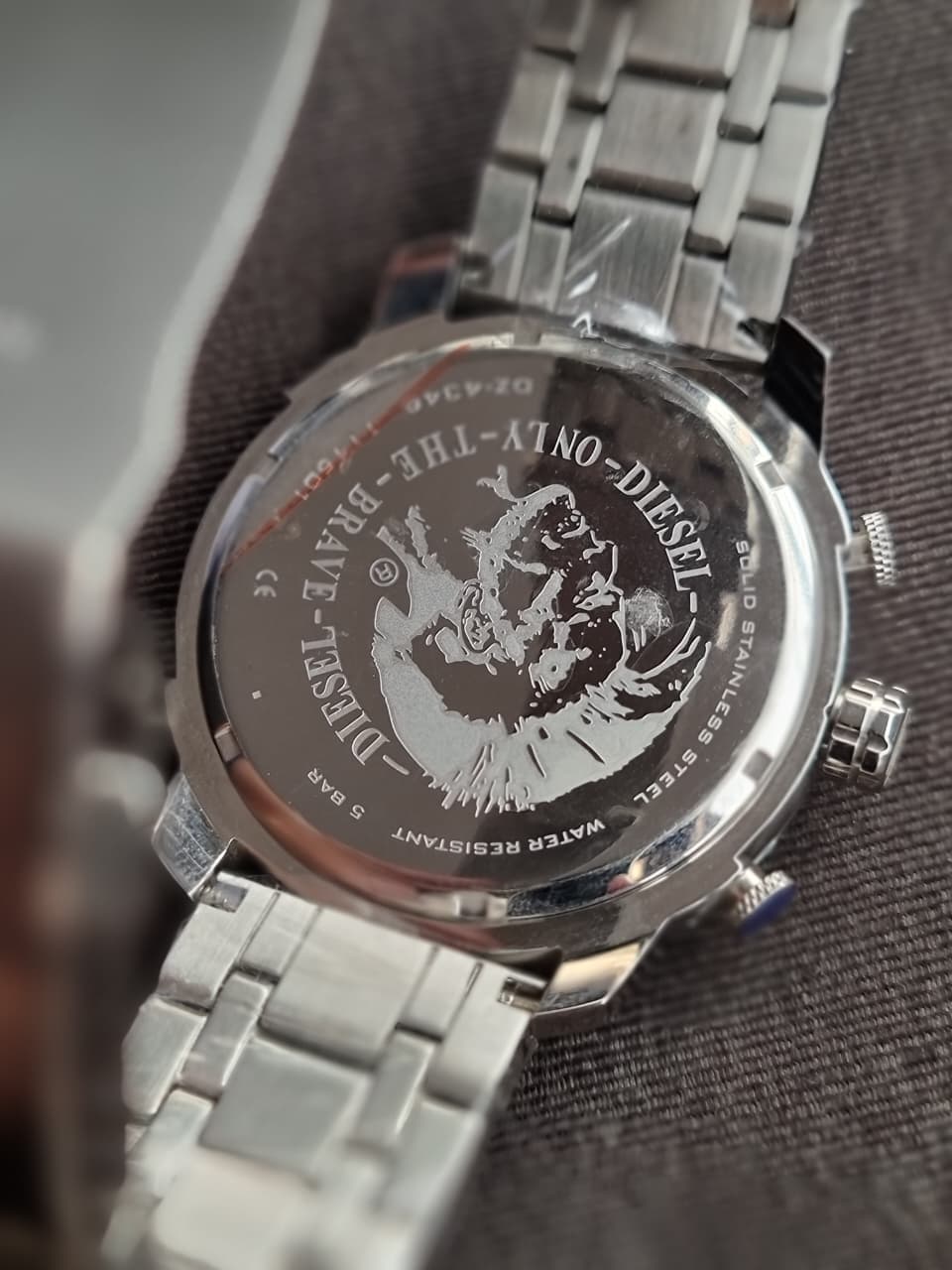 Diesel Men's Chronograph Quartz Watch – Black Dial, 50mm Case