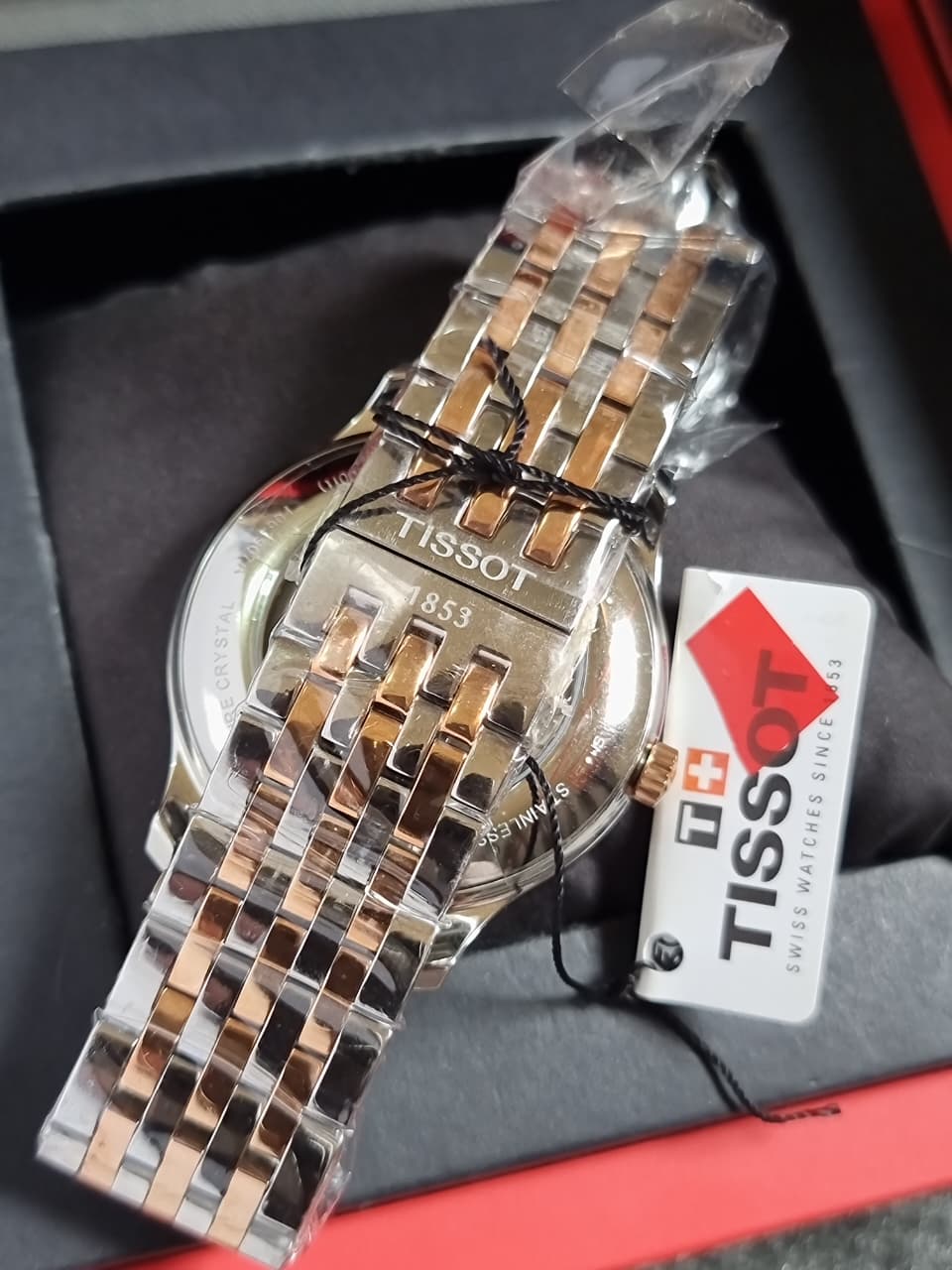 Tissot Tradition T063.907.22.038.01 Two-Tone Silver Dial Men's Watch
