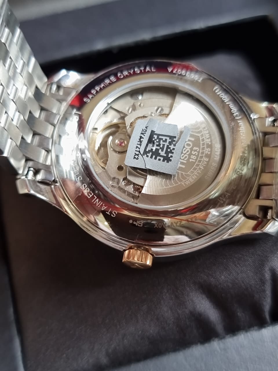 Tissot Tradition T063.907.22.038.01 Two-Tone Silver Dial Men's Watch