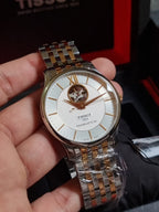 Tissot Tradition T063.907.22.038.01 Two-Tone Silver Dial Men's Watch