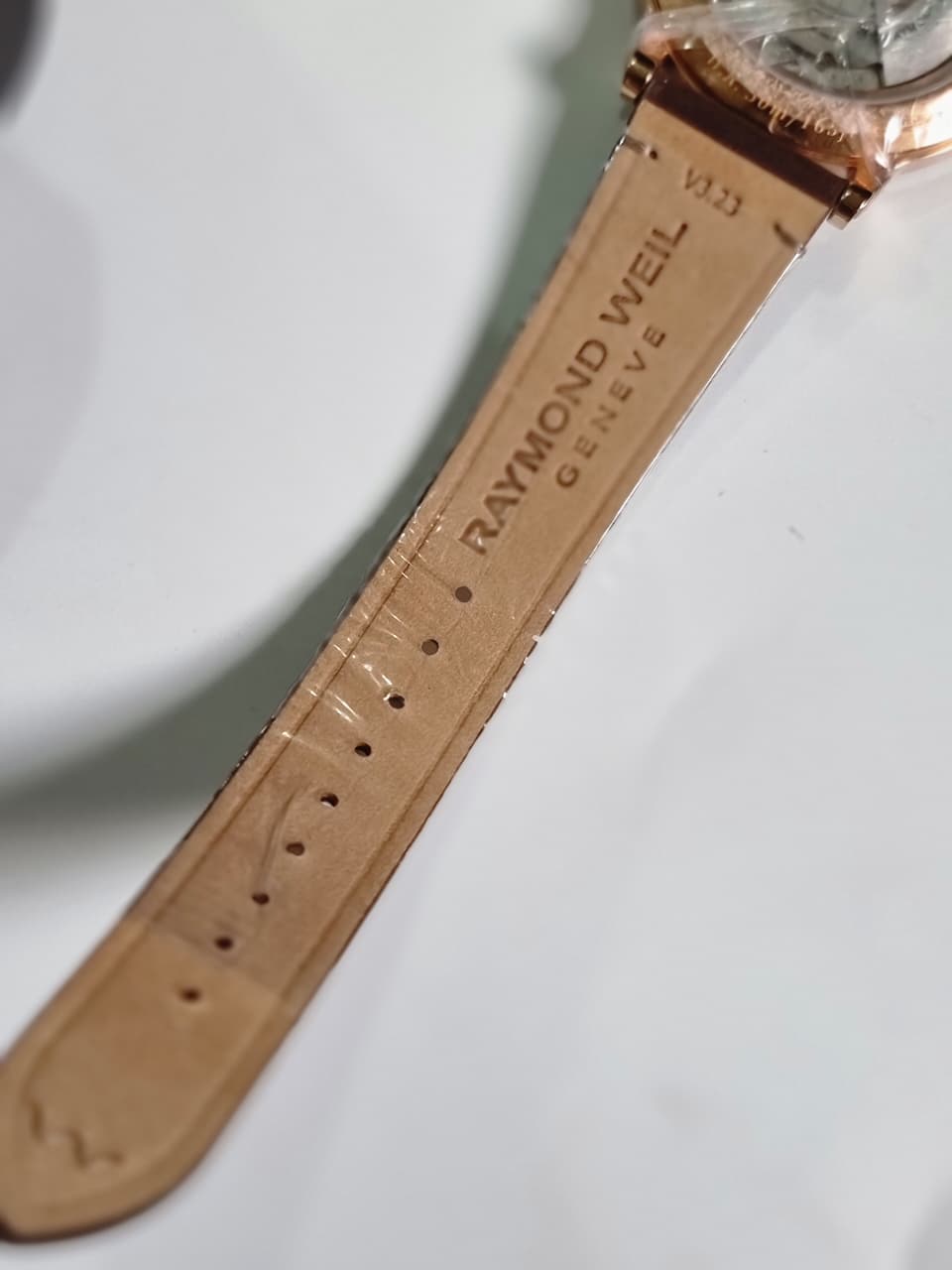 Raymond Weil Millesime Automatic Men's Watch 39mm – Silver Dial, Brown Leather Strap, Skeleton Case Back