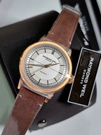 Raymond Weil Millesime Automatic Men's Watch 39mm – Silver Dial, Brown Leather Strap, Skeleton Case Back