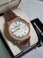 Raymond Weil Millesime Automatic Men's Watch 39mm – Silver Dial, Brown Leather Strap, Skeleton Case Back