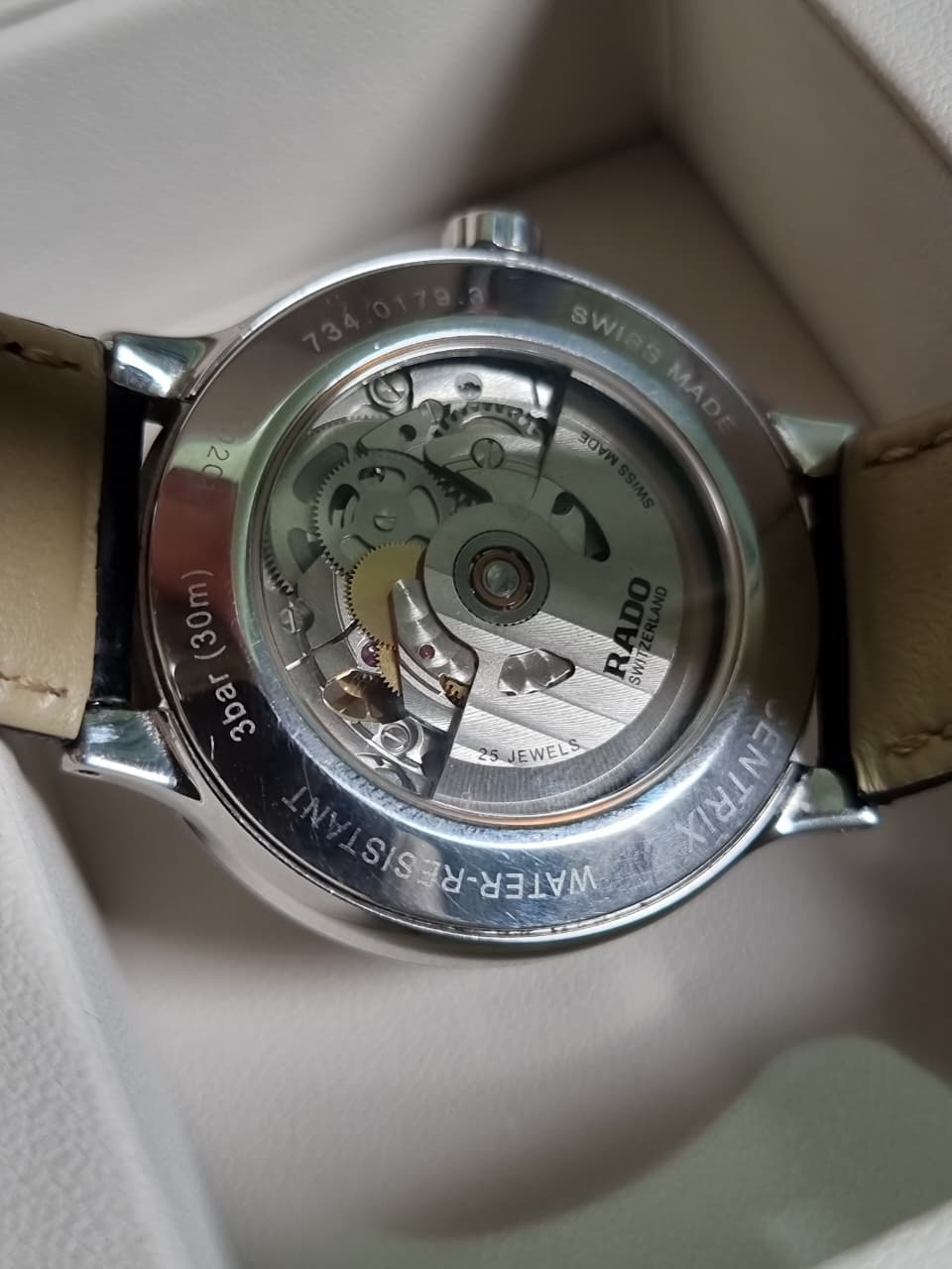 Rado Centrix Automatic Silver Skeleton Dial Men's Watch Item No. R30179105 38mm Dial