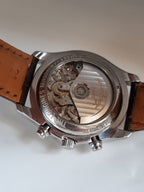 Longines Master Collection Men's Automatic Chronograph Moonphase Watch – 40mm Silver Barleycorn Dial & Brown Alligator Leather Strap – L2.673.4.78.3