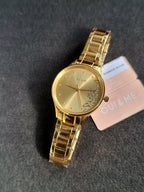 Oui And Me  Wrist Watch For ladies Golden Casing