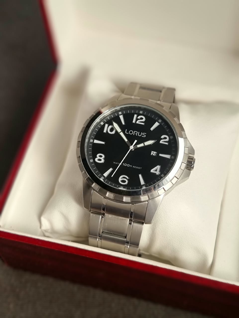 Lorus Sub Brand Of Seiko Gents Watch 45mm Black Dial Quartz Watch
