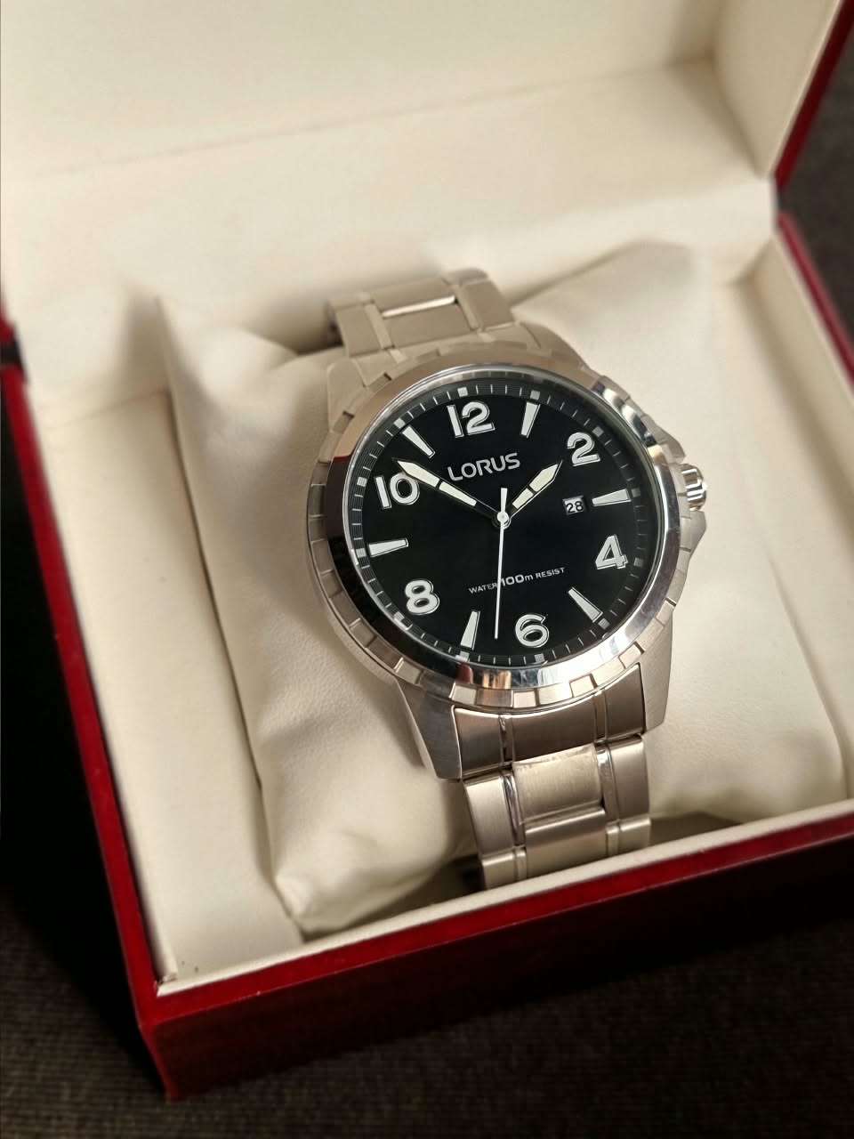 Lorus Sub Brand Of Seiko Gents Watch 45mm Black Dial Quartz Watch