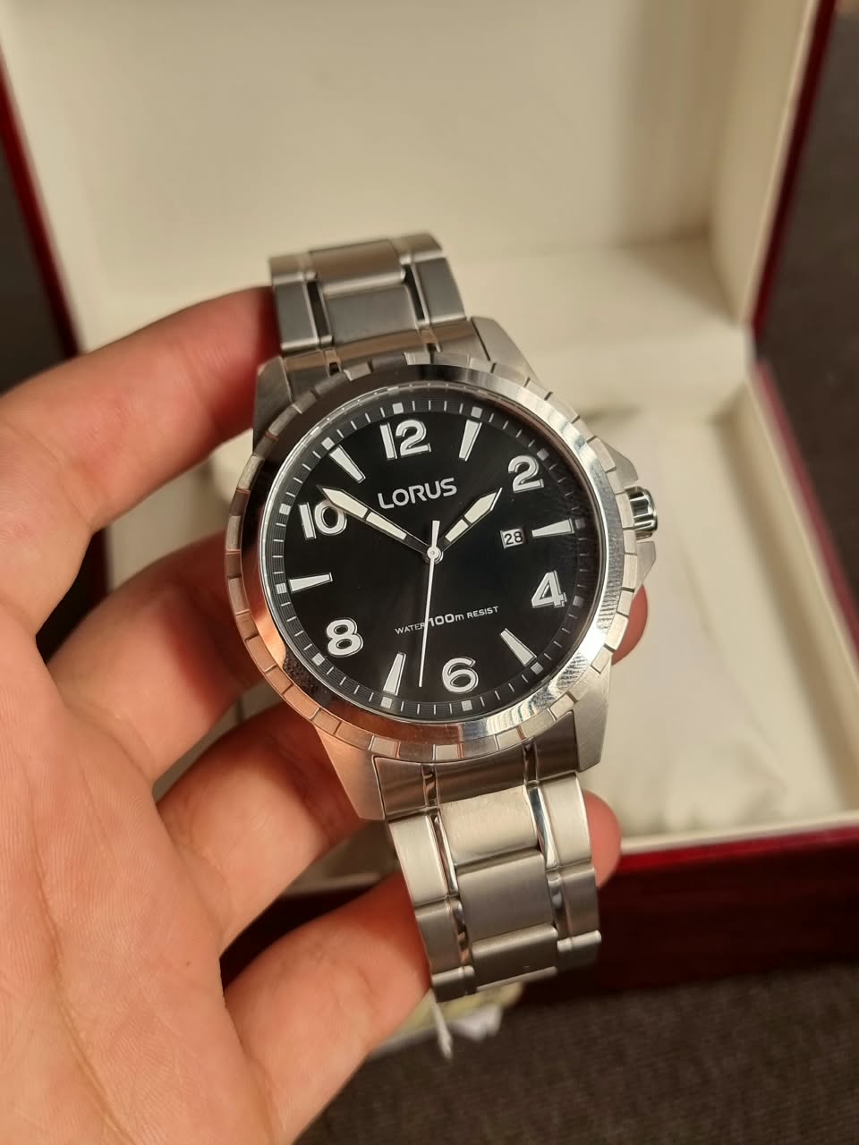 Lorus Sub Brand Of Seiko Gents Watch 45mm Black Dial Quartz Watch