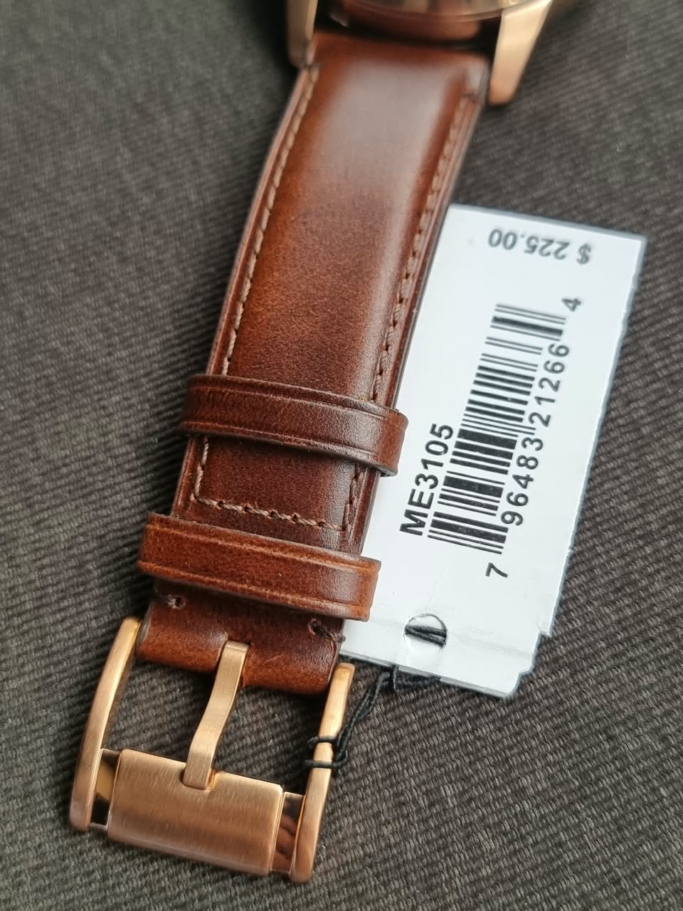 Fossil Townsman Automatic Dark Brown Leather Watch ME3105