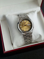 Seiko 5 Gents Watch 37mm Golden dial Automatic Watch