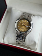 Seiko 5 Gents Watch 37mm Golden dial Automatic Watch
