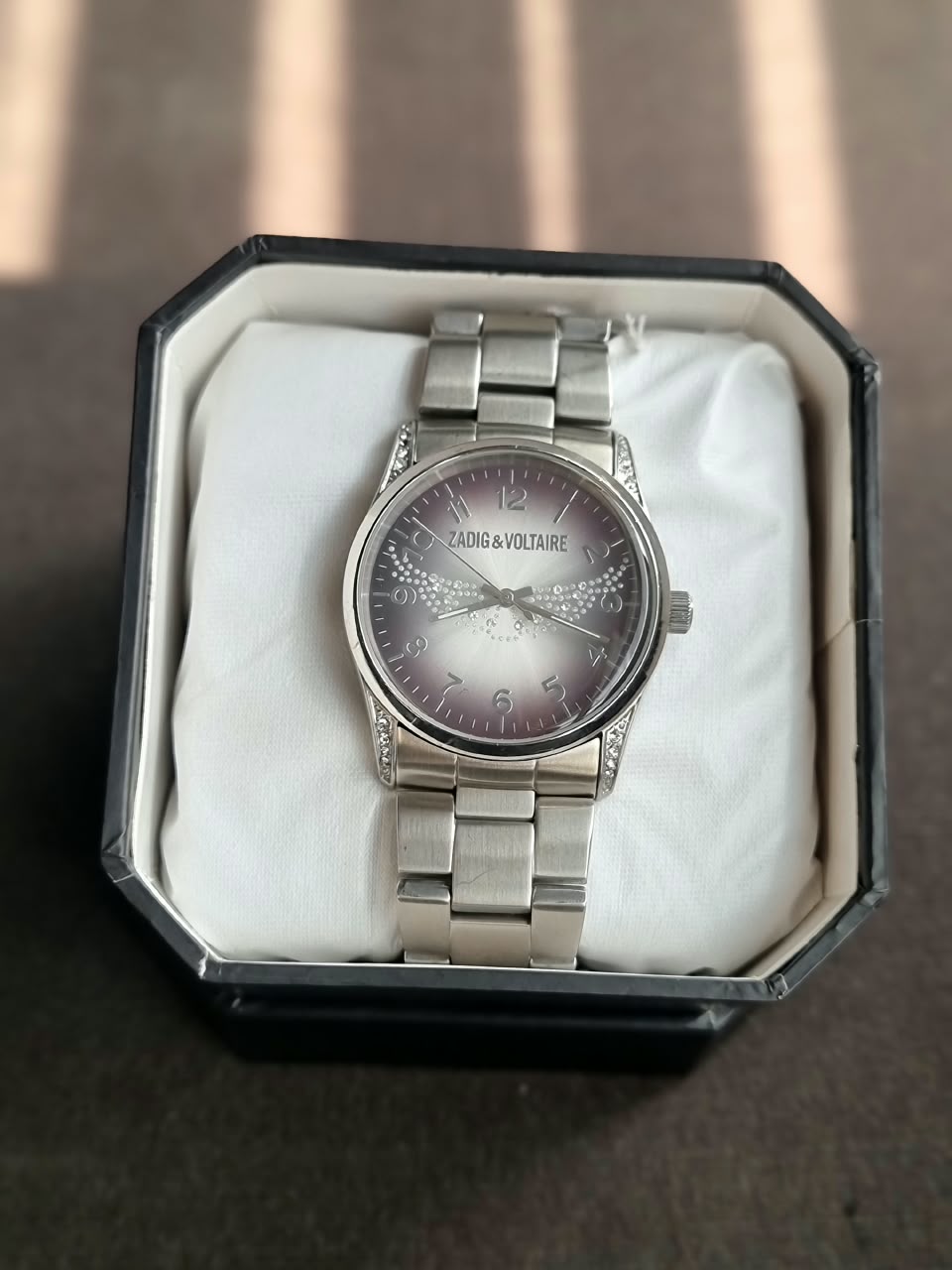Zadig And Voltaire 38mm Dial Silver Casing Quartz Watch