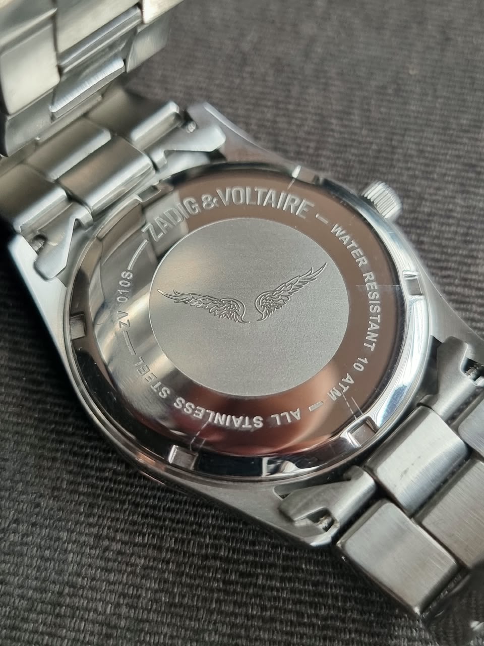 Zadig And Voltaire 38mm Dial Silver Casing Quartz Watch