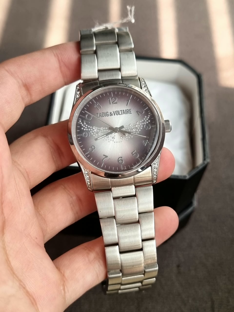 Zadig And Voltaire 38mm Dial Silver Casing Quartz Watch