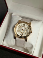 Aigner Ladies Watch Gray Leather Strap Quartz Watch (Strap After Market)