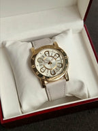 Aigner Ladies Watch Gray Leather Strap Quartz Watch (Strap After Market)