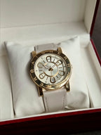 Aigner Ladies Watch Gray Leather Strap Quartz Watch (Strap After Market)