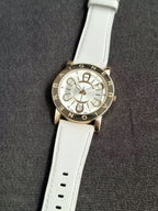 Aigner Ladies Watch Gray Leather Strap Quartz Watch (Strap After Market)