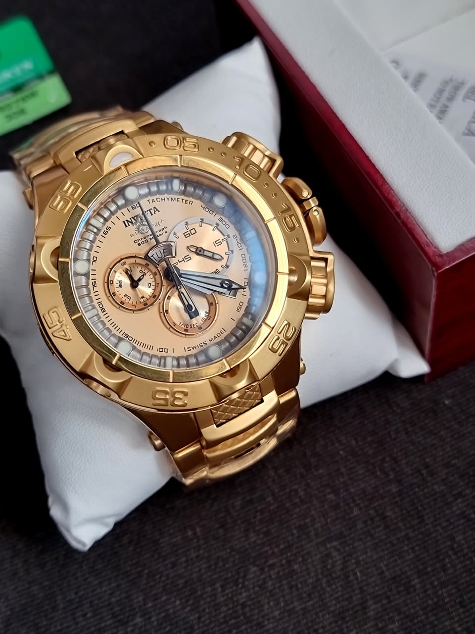 Invicta Subaqua Noma V 15919 Gold-Tone Dial Men's Quartz Chronograph Watch