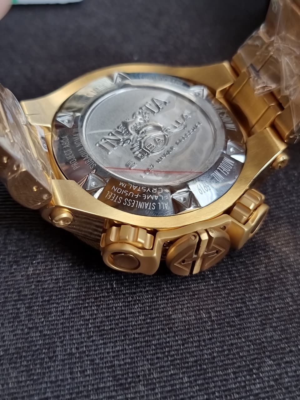 Invicta Subaqua Noma V 15919 Gold-Tone Dial Men's Quartz Chronograph Watch