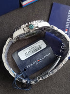 Tommy Hilfiger TH85 GMT 1792131 Black Dial Silver Stainless Steel Men's Quartz Watch