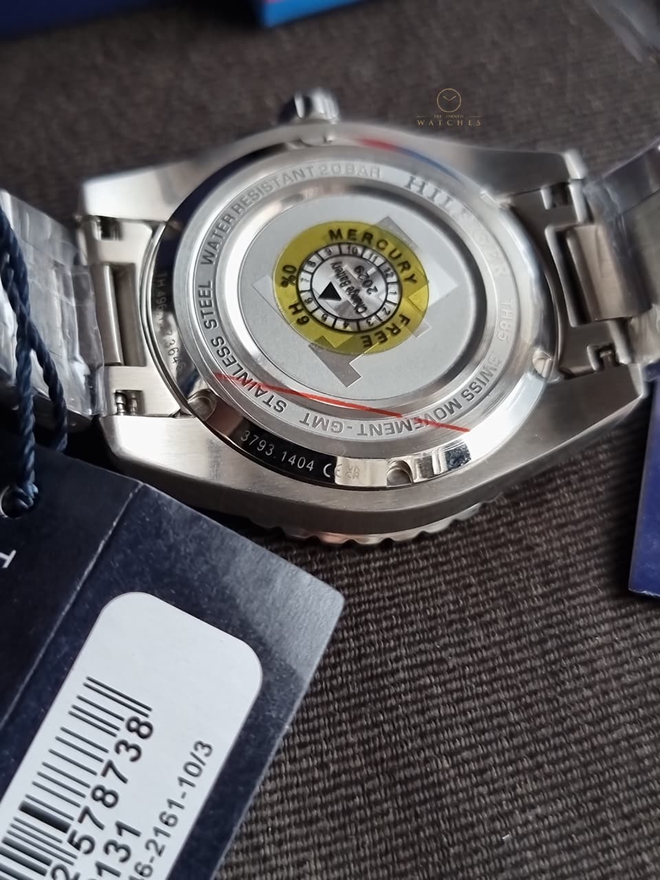 Tommy Hilfiger TH85 GMT 1792131 Black Dial Silver Stainless Steel Men's Quartz Watch