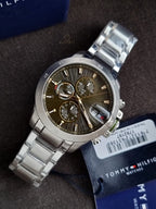Tommy Hilfiger Stainless Steel Green Dial Multi-function Men's Watch - 1792197