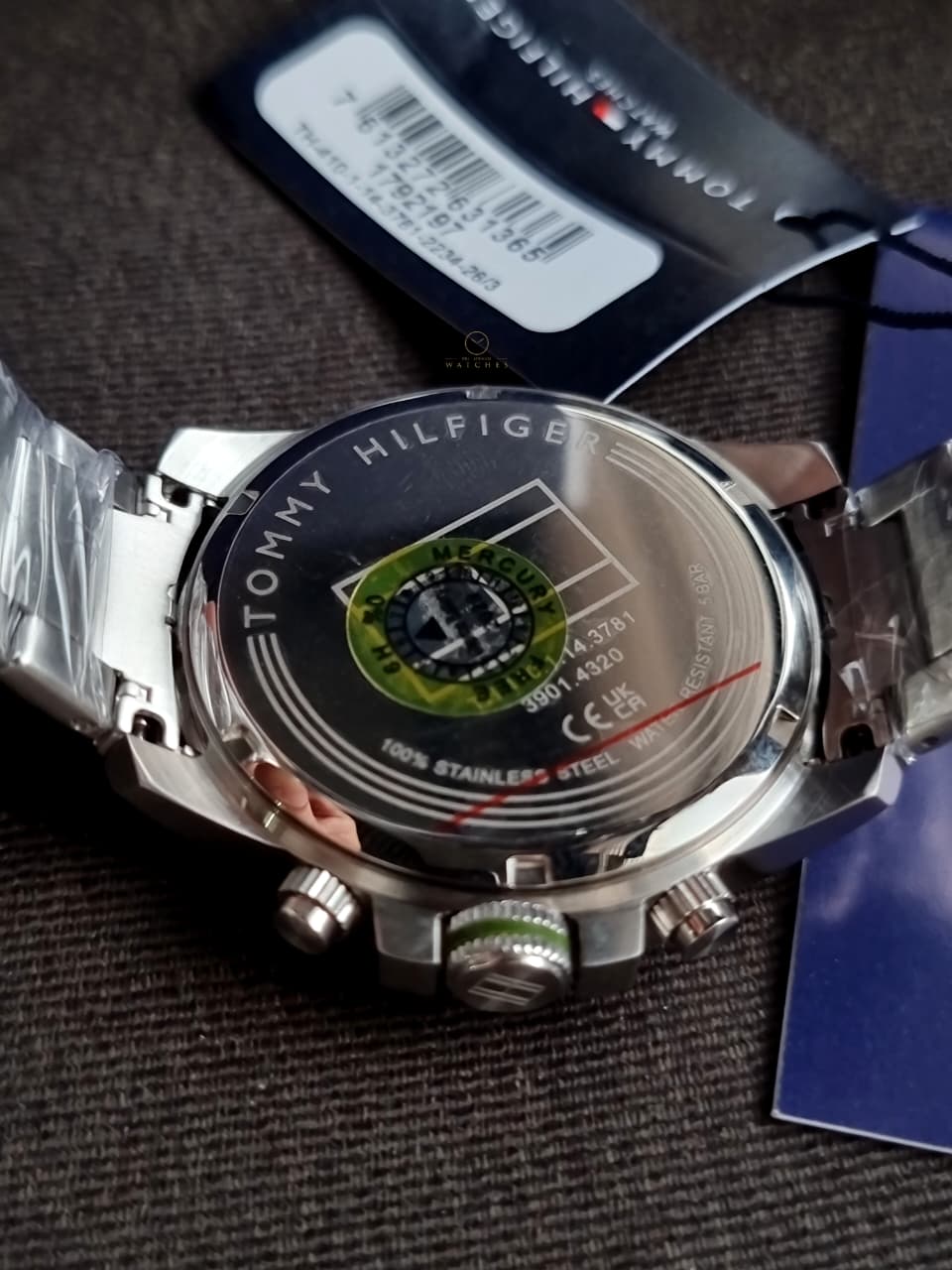 Tommy Hilfiger Stainless Steel Green Dial Multi-function Men's Watch - 1792197
