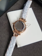 Fossil Carlie ES5330 Silver Dial Rose Gold-Tone Stainless Steel Women's Quartz Watch