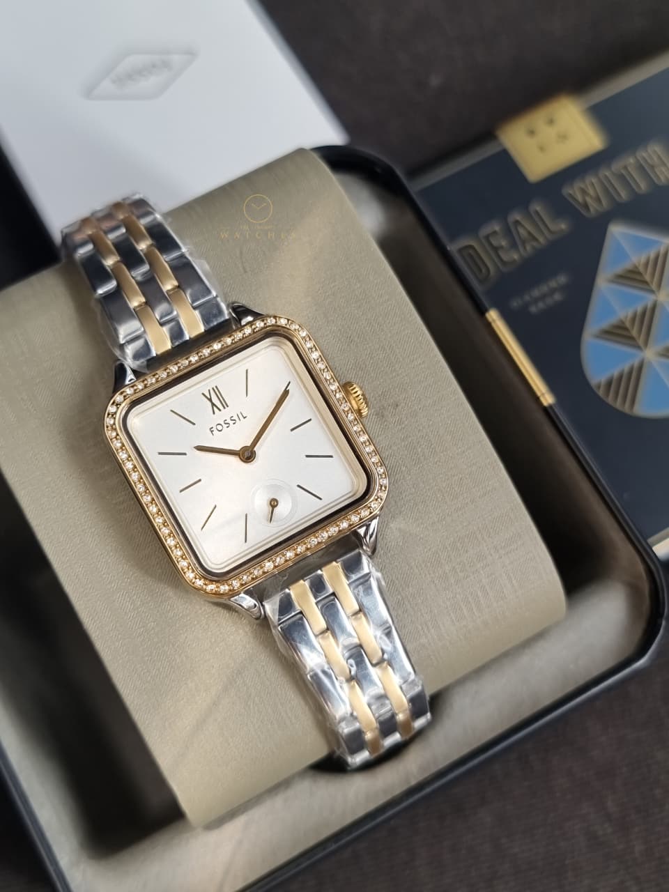 Fossil BQ3907 Colleen Three-Hand Two-Tone Stainless Steel Watch