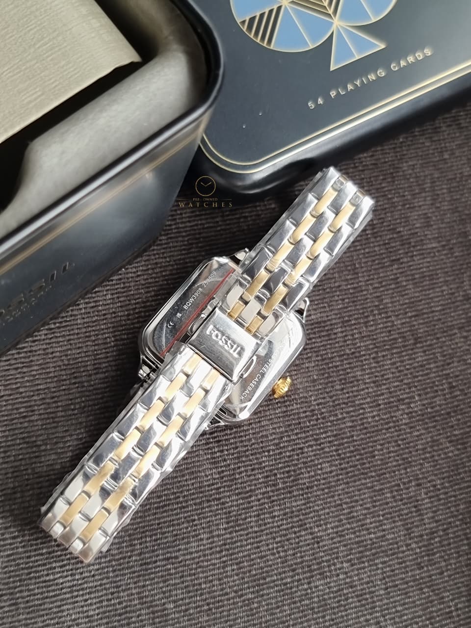 Fossil BQ3907 Colleen Three-Hand Two-Tone Stainless Steel Watch