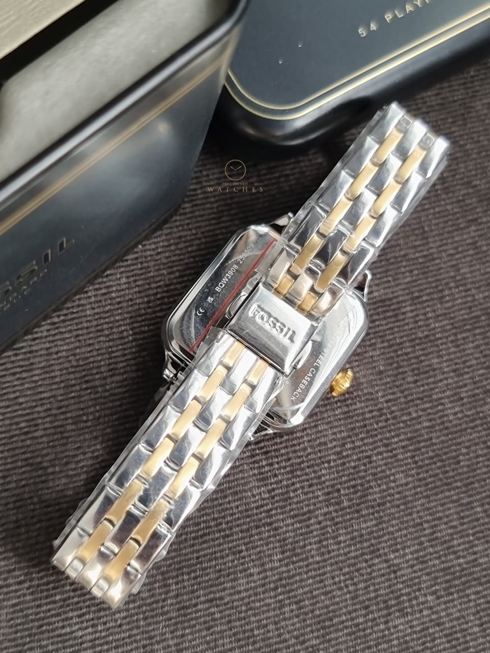 Fossil BQ3907 Colleen Three-Hand Two-Tone Stainless Steel Watch