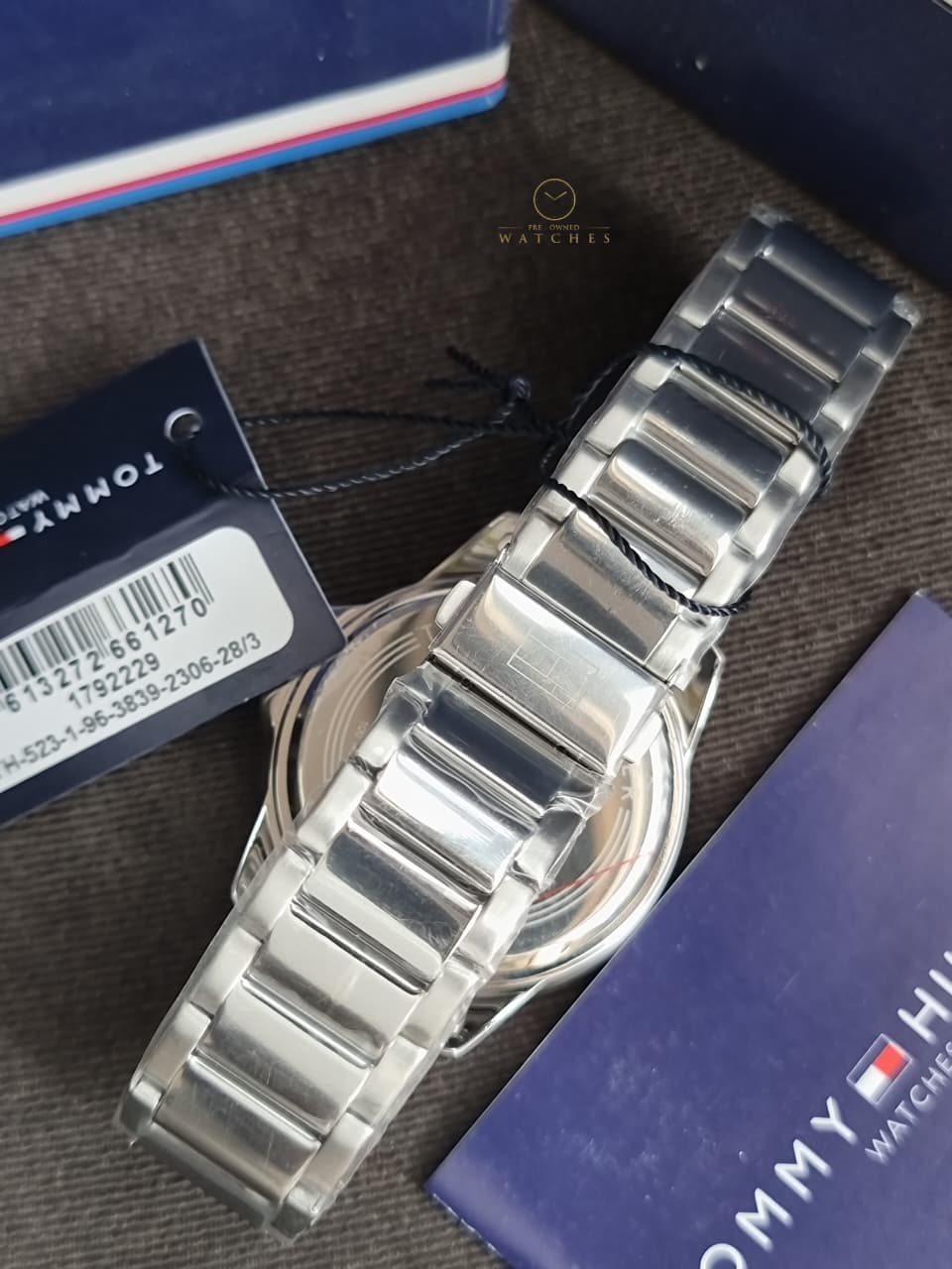Tommy Hilfiger Remy 1792229 Blue Dial Silver Stainless Steel Men's Quartz Watch